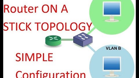 A simple router on a stick topology config