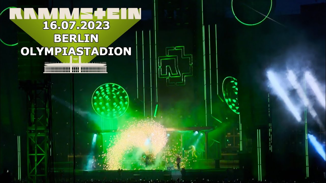 Rammstein Ausländer & Du riechst so gut live OLYMPIASTADION Berlin 16 ...