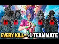 1 TOP 500 vs 6 Players, But EVERY KILL Unlocks a New Teammate...