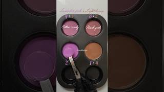 Blending Lavender Pink and Light Brown in Different Ratios ✨#colourmixing #asmr #satisfying #art