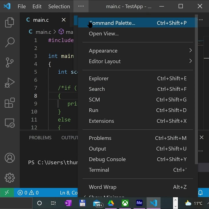 Toggle bottom panel keyboard shortcut vscode tips and tricks 