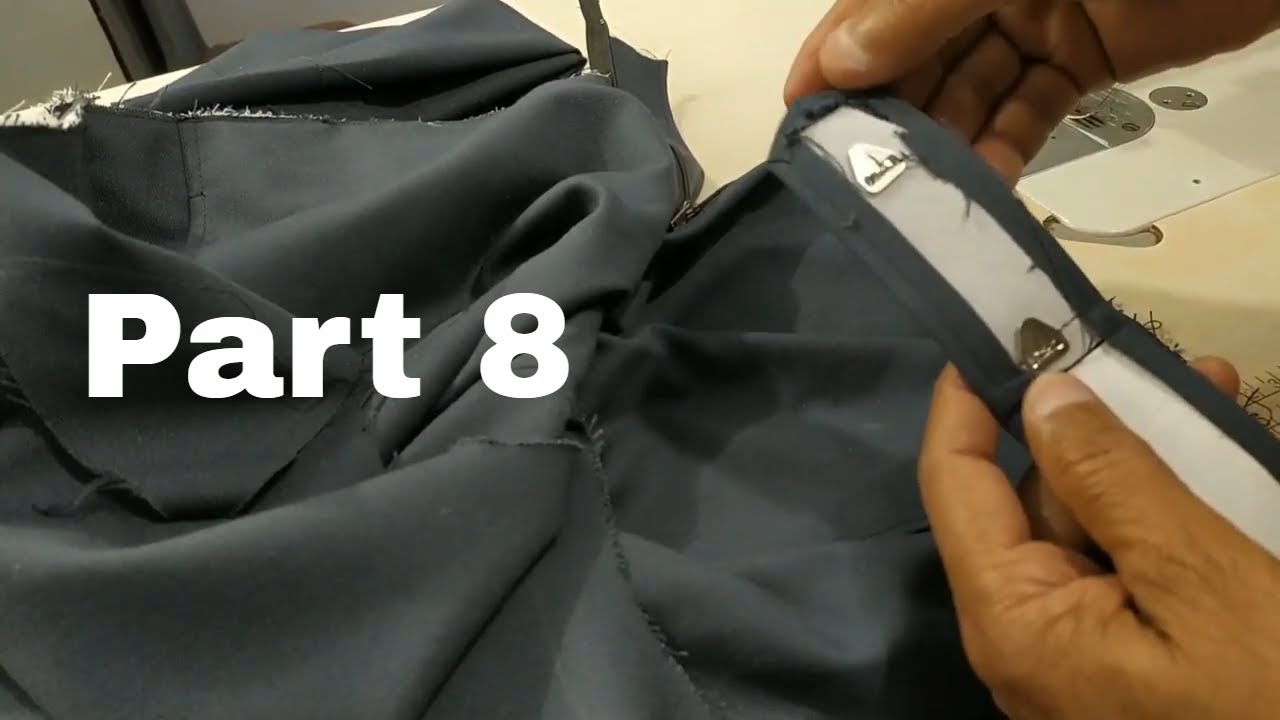 Pant belt stitching Mens pant cutting and stitching Gents pant