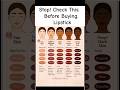 Lipstick according to skin tone! #shorts #trending #skincare #girlsfashion #makeup #glowup #lipstick