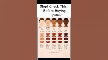 Lipstick according to skin tone! #shorts #trending #skincare #girlsfashion #makeup #glowup #lipstick