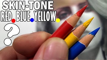 WAIT...Skin-Tone using ONLY Primary Colors?  Colored Pencil Realistic Drawing Tutorial