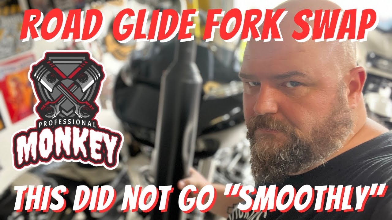 An Epic Harley Davidson Road Glide Fork Swap!