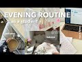 Productive night routine  finding balance as a student self care studying 