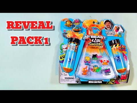 ミスタービースト Mega Lab Pack MrBeast Lab Swarms S2 Mega Lab 12Pk AST 1, Figures - Amazon
