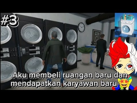 Aku membeli ruangan baru dan mendapatkan karyawan baru 🤩 – Laundry Store Simulator Indonesia