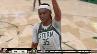 NBA 2K25 WNBA Gameplay: Phoenix Mercury vs Seattle Storm - (Xbox Series X) [4K60FPS]