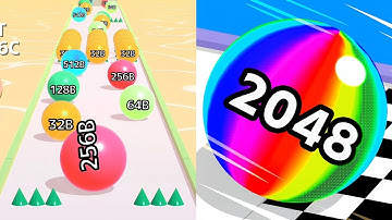 Ball Run vs Reverse Game Play_Colour Change_Part_22ios,Android new update#ballrun2048#games#gameplay