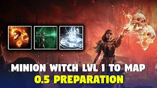 LVL 1 TO MAP Minion Witch POE 2 0.5 Preparation League Starter | Path Of Exile 2