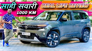 TATA Sierra Real Life Review 🔥 DIesel Autometic : 1000 KM Family Trip : No Urea ❌ sierra ev ✅