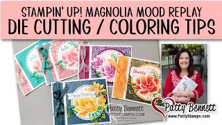 Die Cutting & Stampin' Blends coloring tips: Magnolia Mood from Stampin' UP!