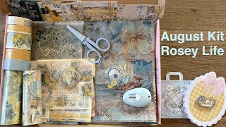 Rosey Life Planner August 2026 Subscription Box | Coastal Blue & Yellow Planner Kit Unboxing screenshot 5