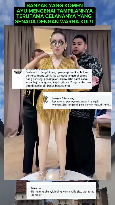 Dikira ATT gak p4ke c3l4na 😱 #ayutingting #ivangunawan #shorts