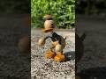Rare Vintage Toy Young Epoch Disney Donald Duck 3.5in Wood Figure #โจฅนหลังเขา