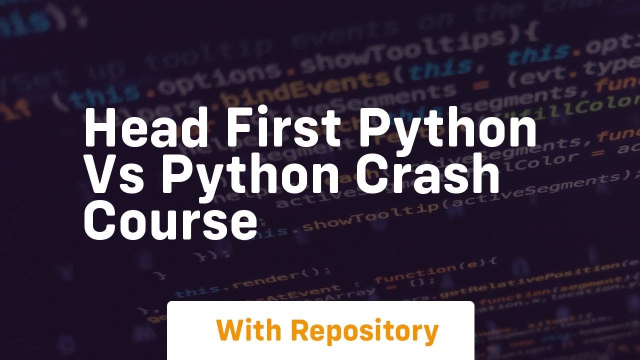 head first python vs python crash course - YouTube
