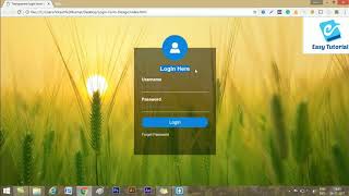 How to create Transparent Login Form Using HTML and CSS | HTML Form