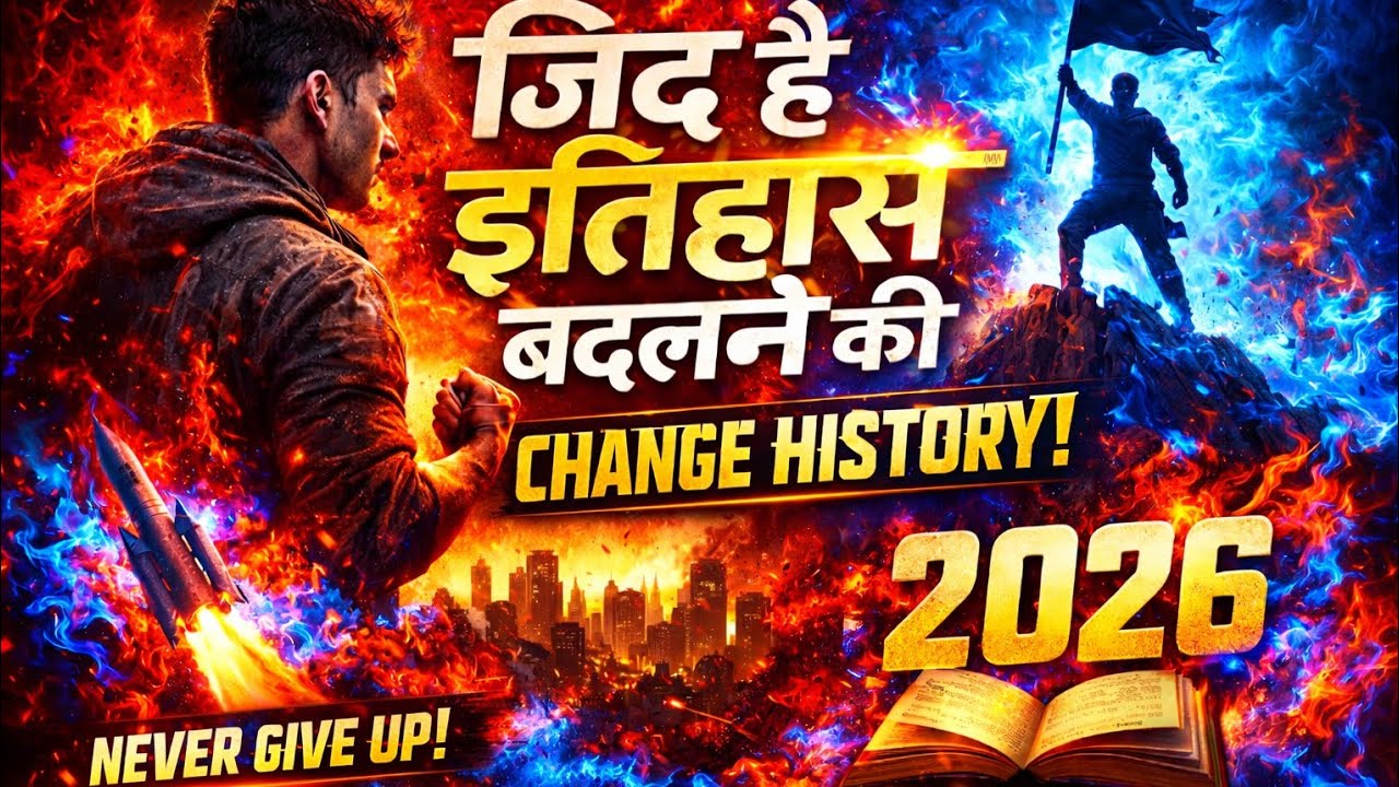 जिद है इतिहास बदलने की 🔥 | Most Powerful Motivational Song 2026 | Never Give Up
