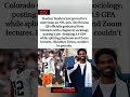 3.9 GPA. NFL QB. Shedeur is different. #ShedeurSanders #NFL #Graduation #Colorado #shorts