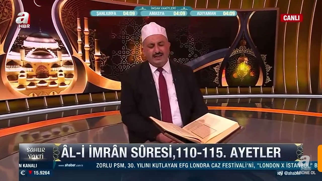 A Haber Sahur Vakti Kurra Hafız Mustafa Kızılcaoğlu Aşr-ı Şerif