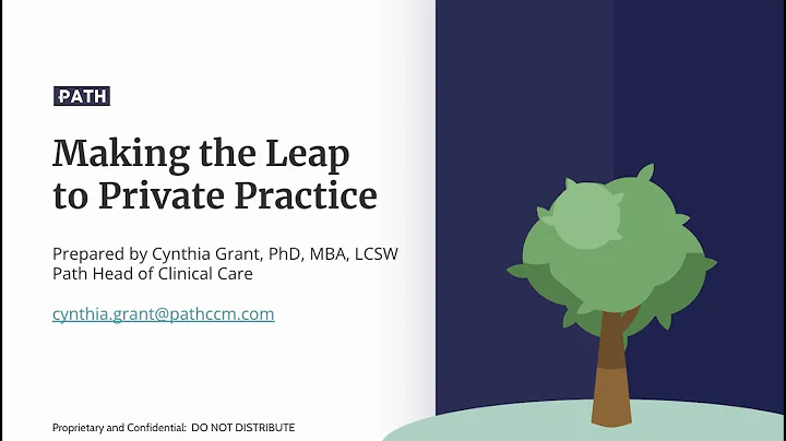 How to Make the Leap to Private Practice Therapy