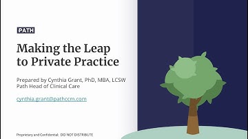 How to Make the Leap to Private Practice Therapy