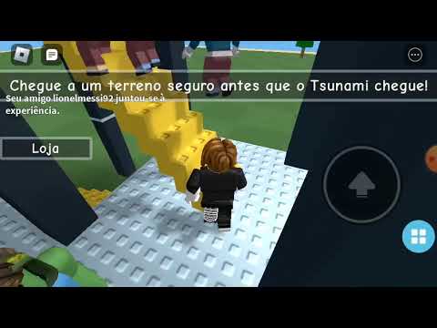 CORRA DO TSUNAMI NO ROBLOX😱😱😱😱😱😱