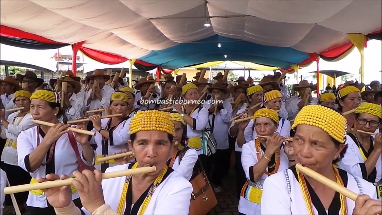 Bamboo Musicians Of The Highlands Irau Aco Lun Bawang Lawas Sarawak 
