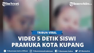 Viral Video 5 Detik Siswi Berseragam Pramuka Berbuat Tak Pantas Di Kelas, Diduga Pelajar Kota Kupang