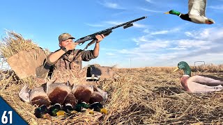 THOUSANDS of MALLARDS Showed Up! (Limited Out) | Duck Hunting Over an ICE HOLE