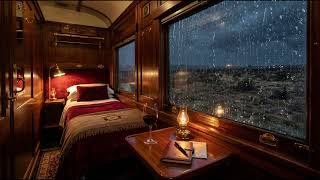 Sleeper Train Sanctuary 🚂 Cozy Rainy Compartment Piano for Anxiety Relief &amp; Sleep