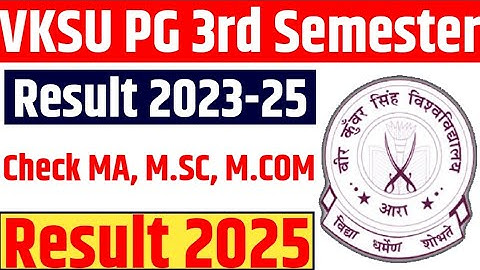 VKSU PG Sem 3 Result 2023-28 Download