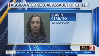 Man arrested, charged with aggravated sexual assault of child