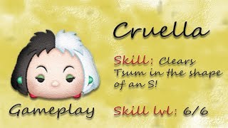 Line Disney Tsum Tsum - Cruella De Vil SL6 Gameplay