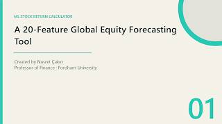 Machine Learning Stock Return Calculator | 20-Feature Global Equity Forecast