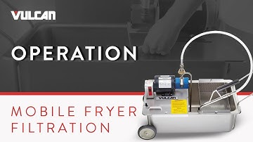 Operating Your Vulcan Portable Fryer Filtration Machine | The MF-1 Mobile Filter for Deep Fryer Oil
