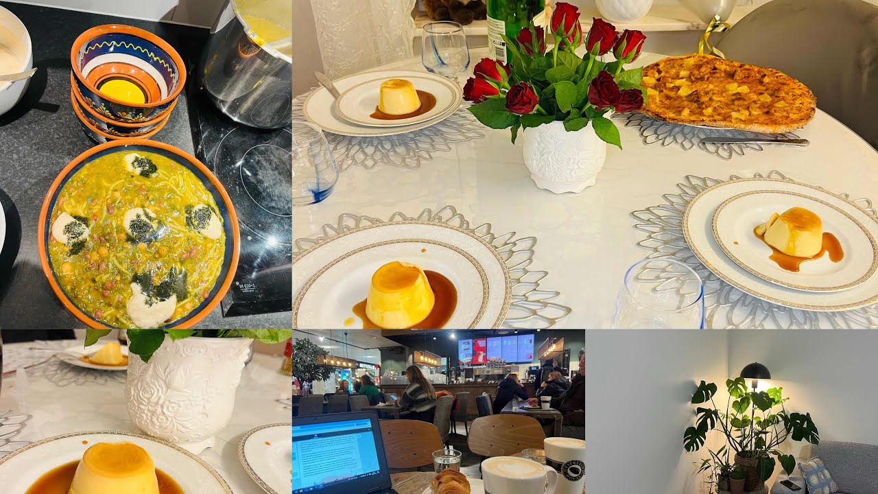 Slow living in Sweden/ Cozy January /Cooking pizza/ Cooking Ash sabzi /Silent vlog /Making dessert 🍮