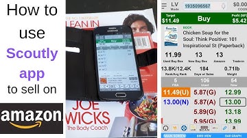 How to use Scoutly scanning app to sell on Amazon and Ebay