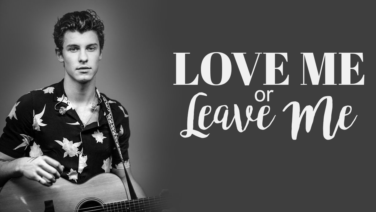 Love Me Or Leave Me - Shawn Mendes (Lyrics Video) - YouTube