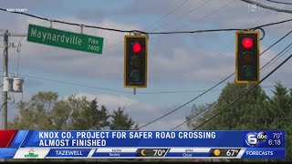 Knox County Project for safer road crossing almost finished