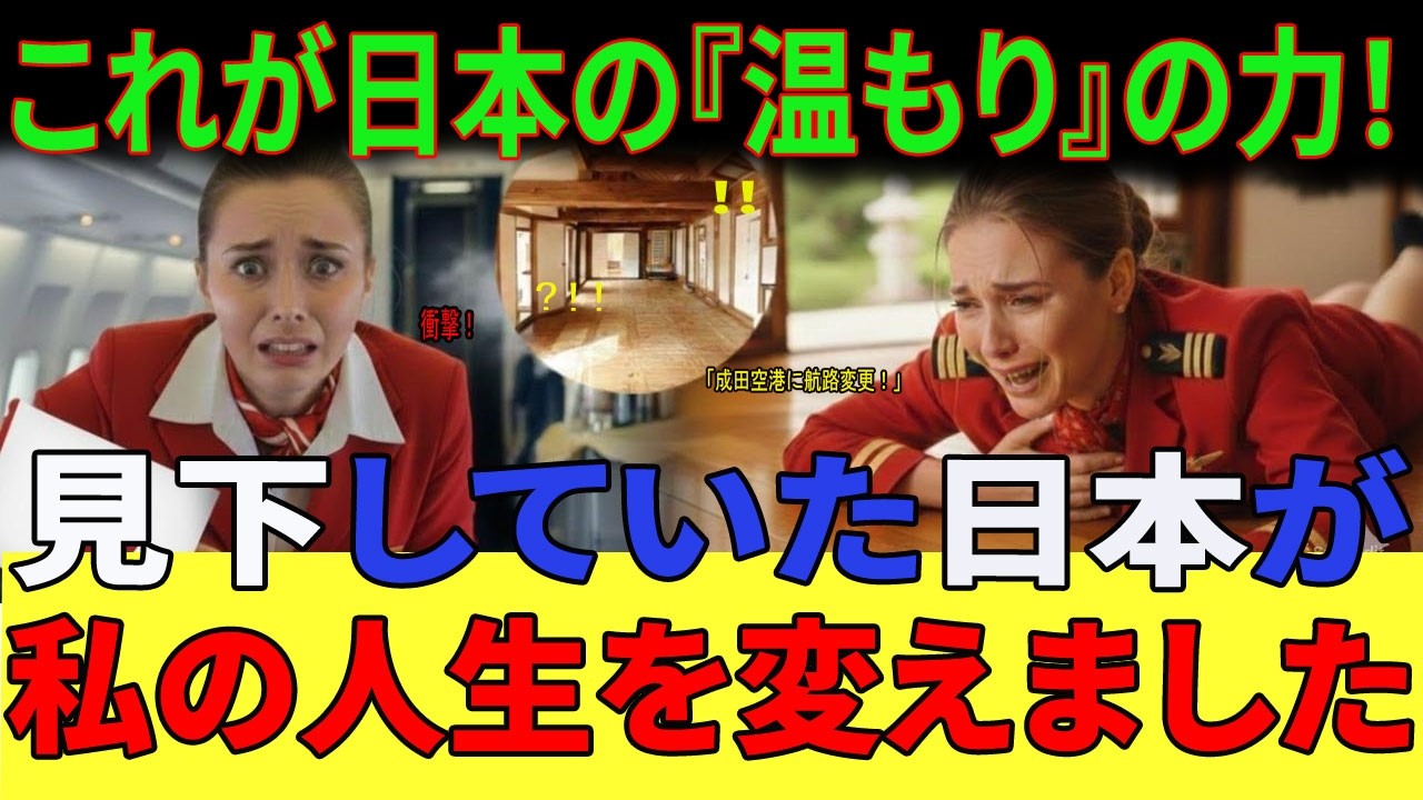 【海外の反応】日本へ緊急着陸したロシア人CA。「床で寝ろと？ありえない！」と激怒した彼女が、日本のおもてなしに涙した理由とは