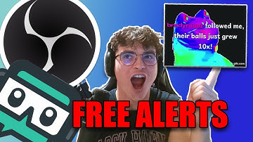 How to Setup Alerts for Streaming Twitch, YouTube  (OBS & Streamlabs)