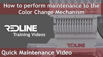 How to perform maintenance to the color change mechanism