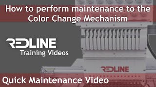 How to perform maintenance to the color change mechanism