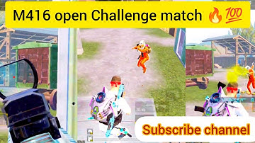 M416 ka 1v1 open Challenge match🔥with conqueror player YouTube channel (Top k7 live 1) full watching