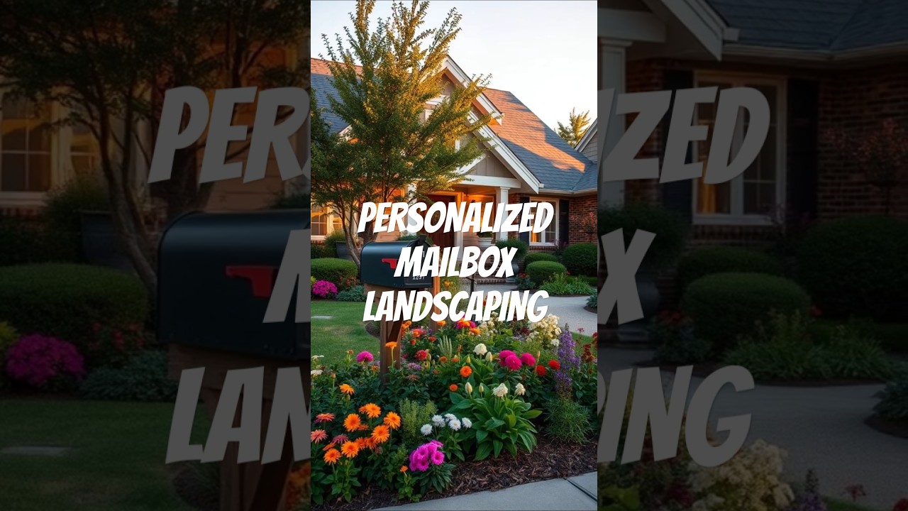 Персонализированный почтовый ящик для ландшафтного дизайна! 