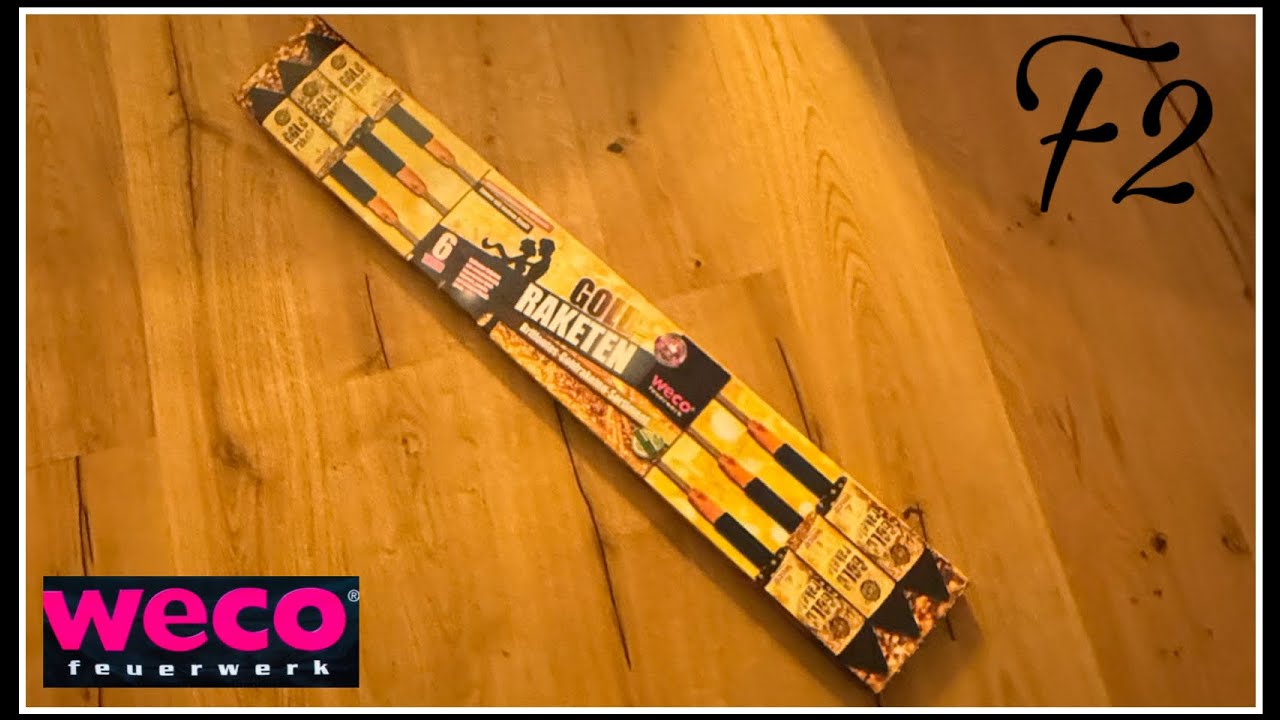 Weco Feuerwerk Gold Raketen Charge 2024 🚀
