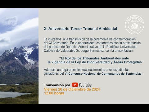 Transmisión XI Aniversario Tercer Tribunal Ambiental